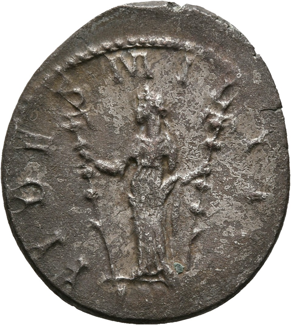 RIC V Probus 28 Probus reverse, Fides, draped, standing left, holding ensign in each hand