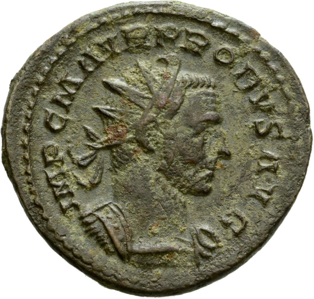 RIC V Probus 31 Probus obverse, Bust of Probus, radiate, cuirassed, right