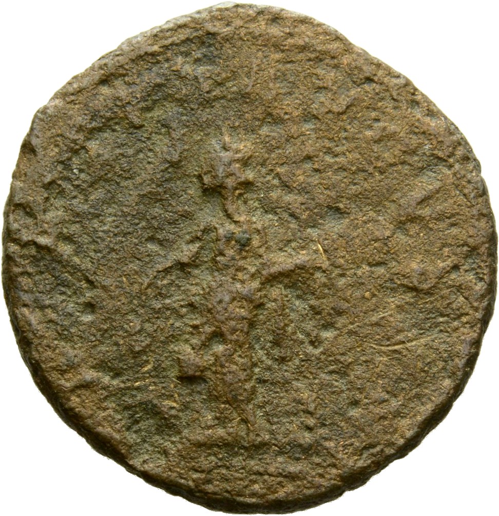 RIC V Probus 31 Probus reverse, Laetitia, draped, standing left, holding wreath in right hand and anchor or staff in left ...