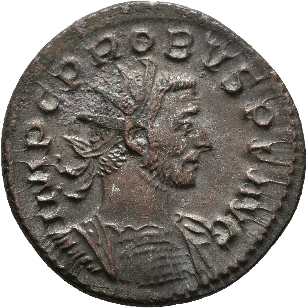 RIC V Probus 38 Probus obverse, Bust of Probus, radiate, cuirassed, right
