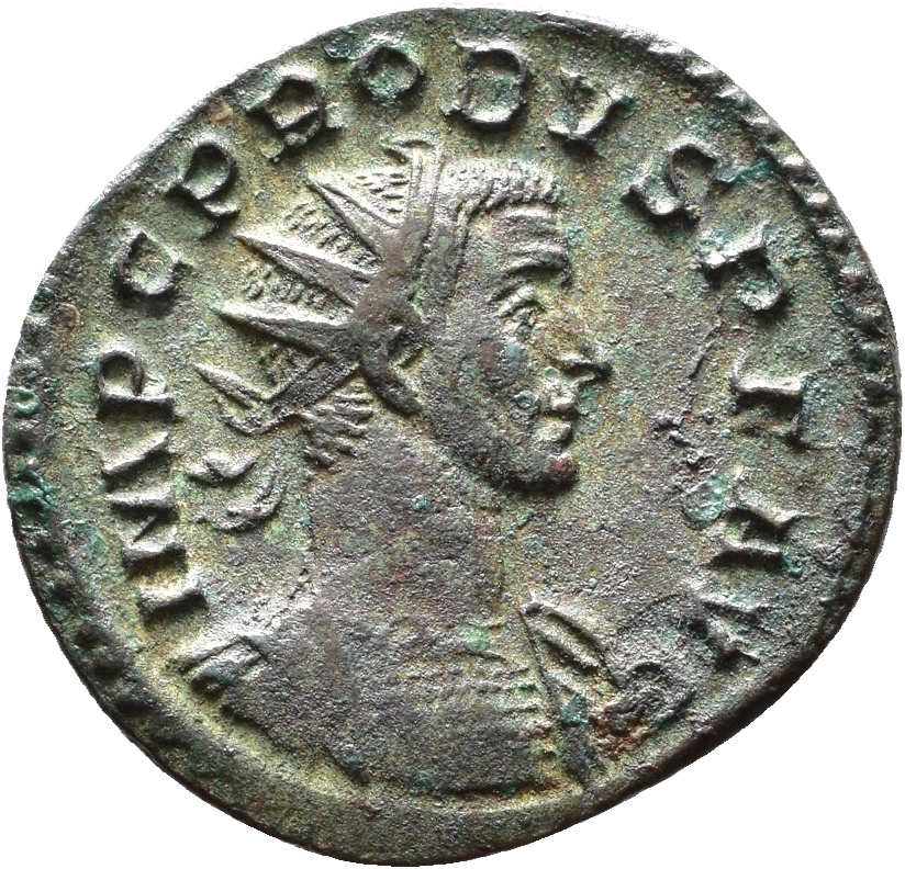 RIC V Probus 38 Probus obverse, Bust of Probus, radiate, cuirassed, right