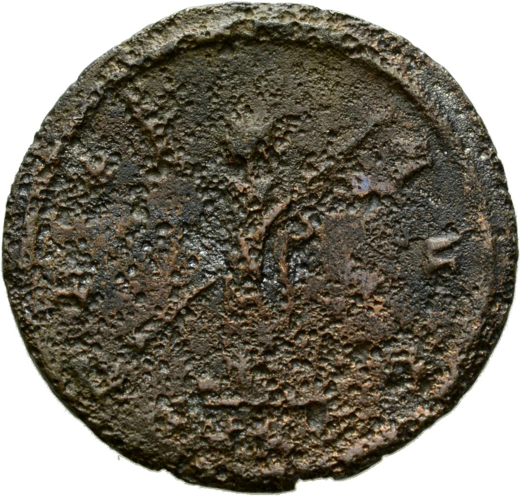 RIC V Probus 474 Probus reverse, Pax, draped, standing left, holding olive-branch in right hand and sceptre in left hand