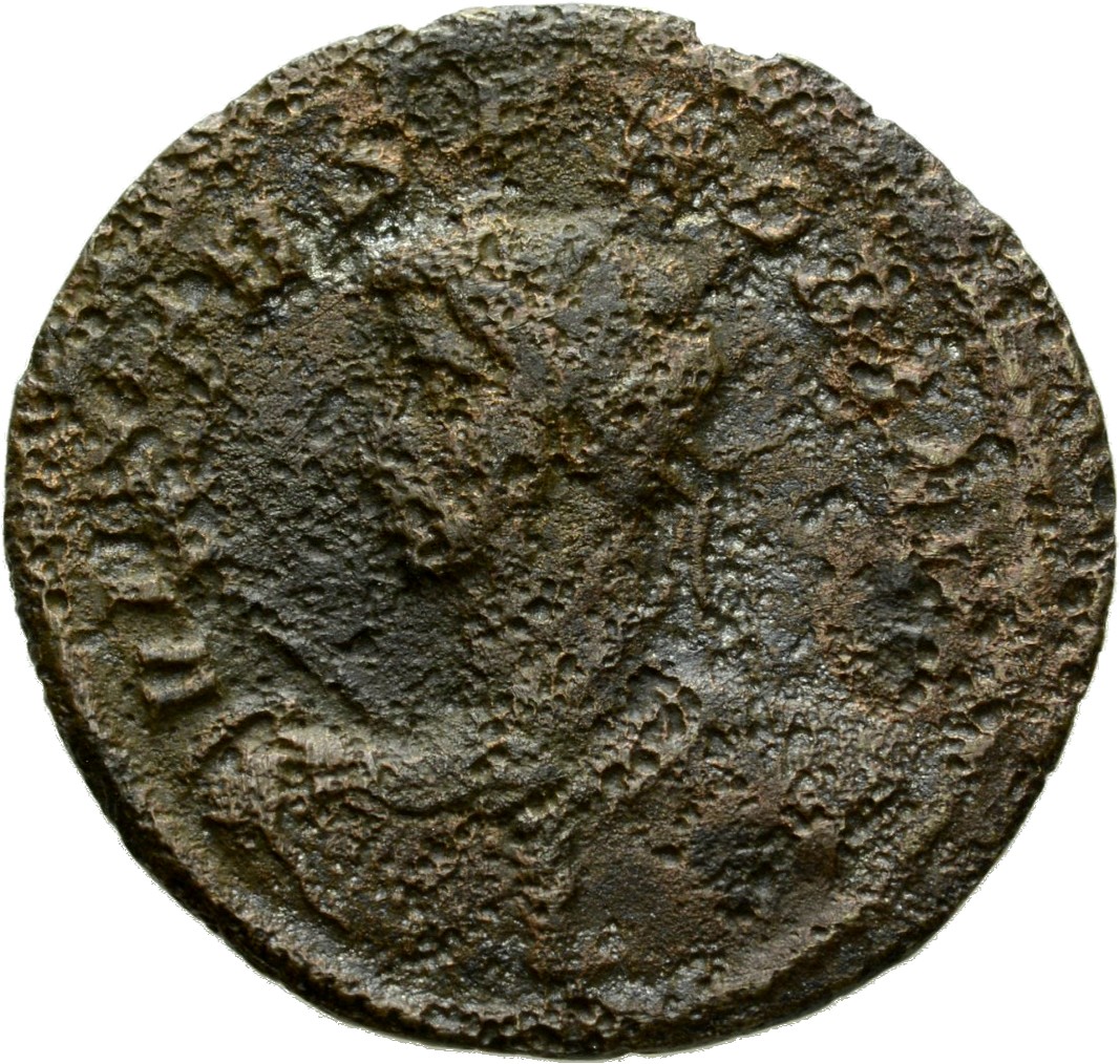 RIC V Probus 474 Probus obverse, Bust of Probus, helmeted, radiate, cuirassed, left, holding spear in right hand and shiel...