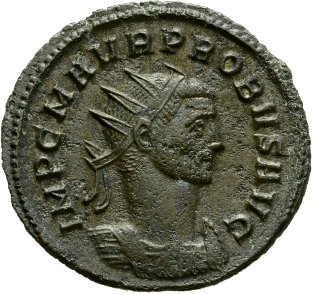 RIC V Probus 673 Probus obverse, Bust of Probus, radiate, draped, right or bust of Probus, radiate, cuirassed, right