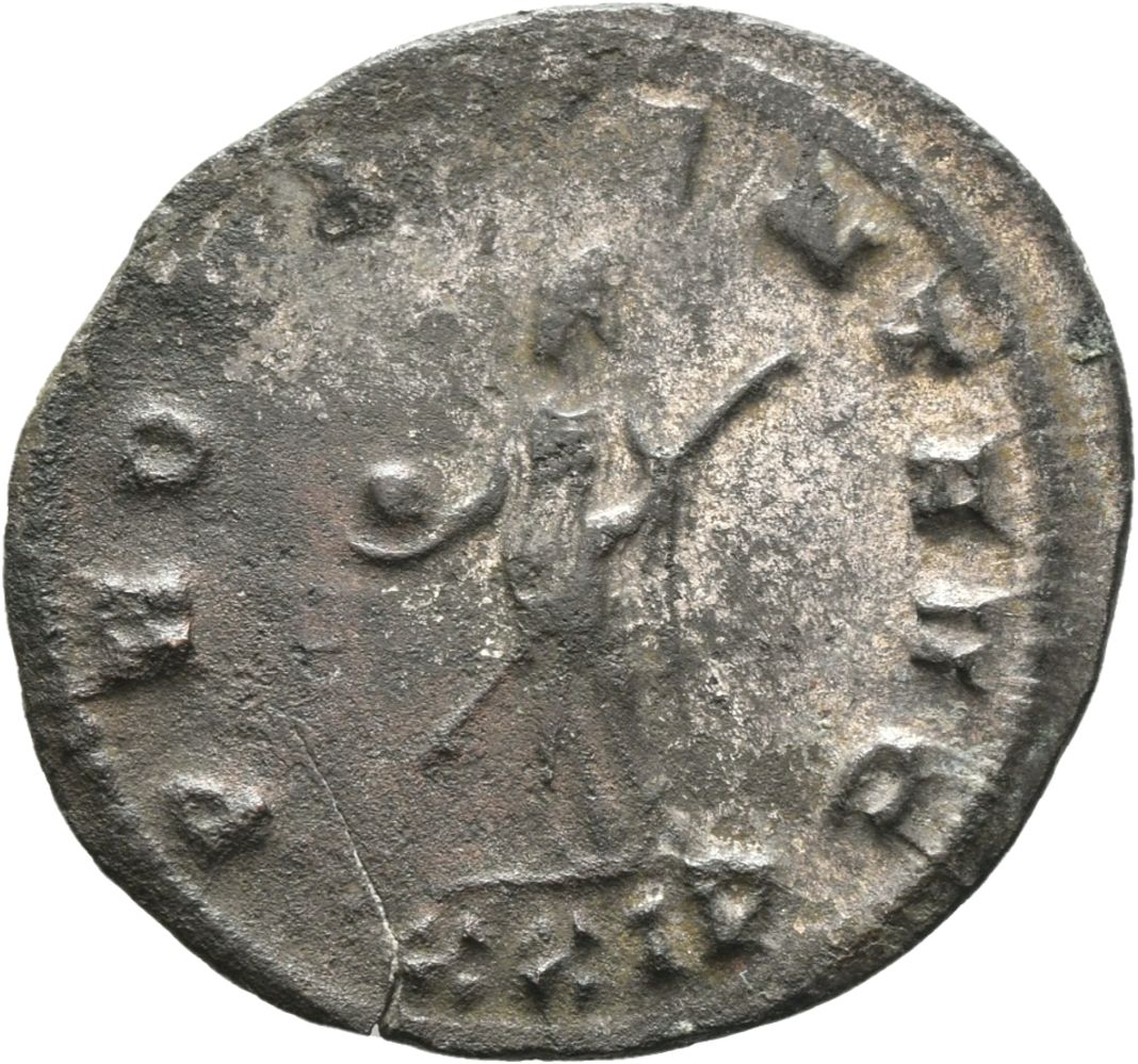 RIC V Probus 720 Probus reverse, Providentia, draped, standing left, holding globe in right hand and sceptre in left hand
