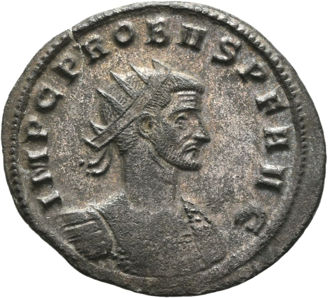 RIC V Probus 720 Probus obverse, Bust of Probus, radiate, cuirassed, right or bust of Probus, radiate, wearing imperial ma...