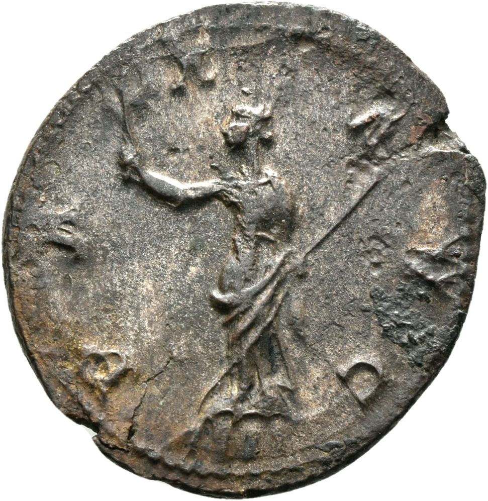 RIC V Probus 91 Probus reverse, Pax, draped, standing left, holding olive-branch in right hand and sceptre in left hand