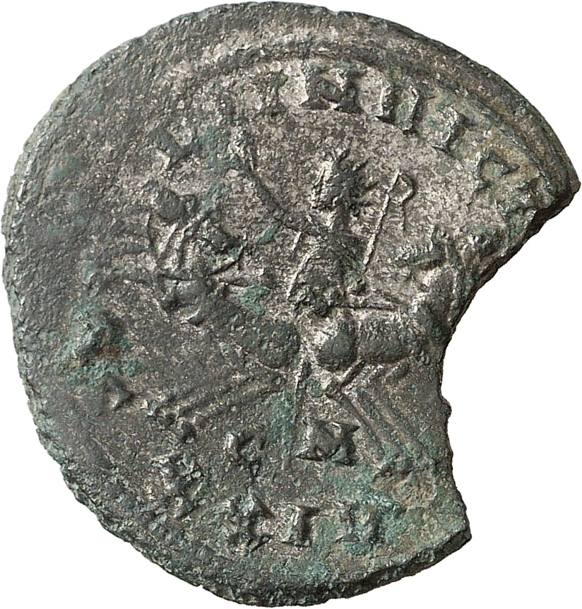 RIC V Probus 911 Probus reverse, Sol, radiate, in spread quadriga