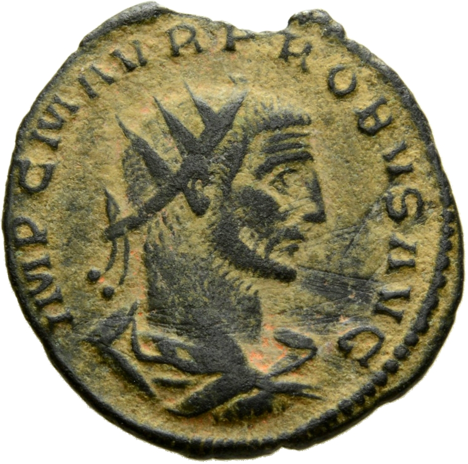 RIC V Probus 921 Probus obverse, Bust of Probus, radiate, draped, cuirassed, right