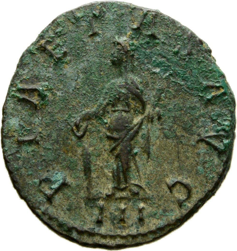 RIC V Probus 93 Probus reverse, Pietas, draped, standing left by altar, holding patera in right hand and box of perfumes i...