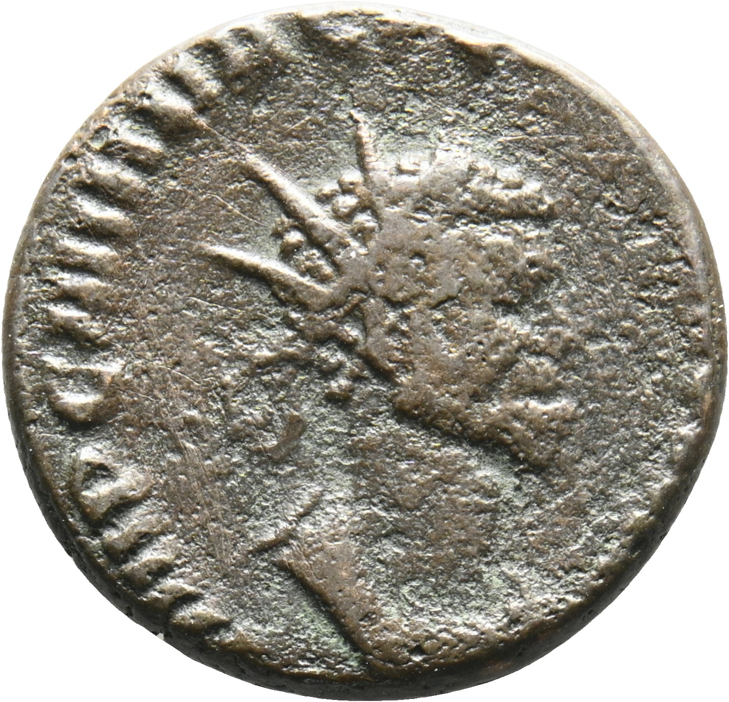 RIC V Quintillus 13 Quintillus obverse, Bust of Quintillus, radiate, draped, right or bust of Quintillus, radiate, cuirass...