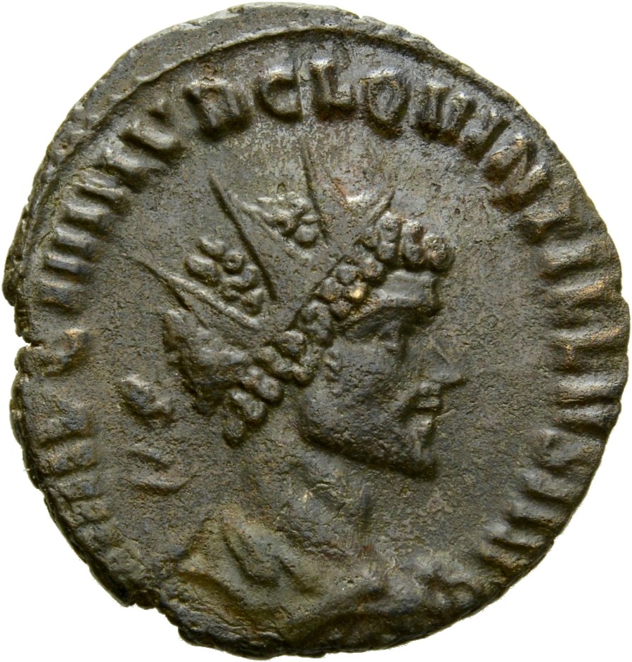 RIC V Quintillus 24 Quintillus obverse, Bust of Quintillus, radiate, draped, right