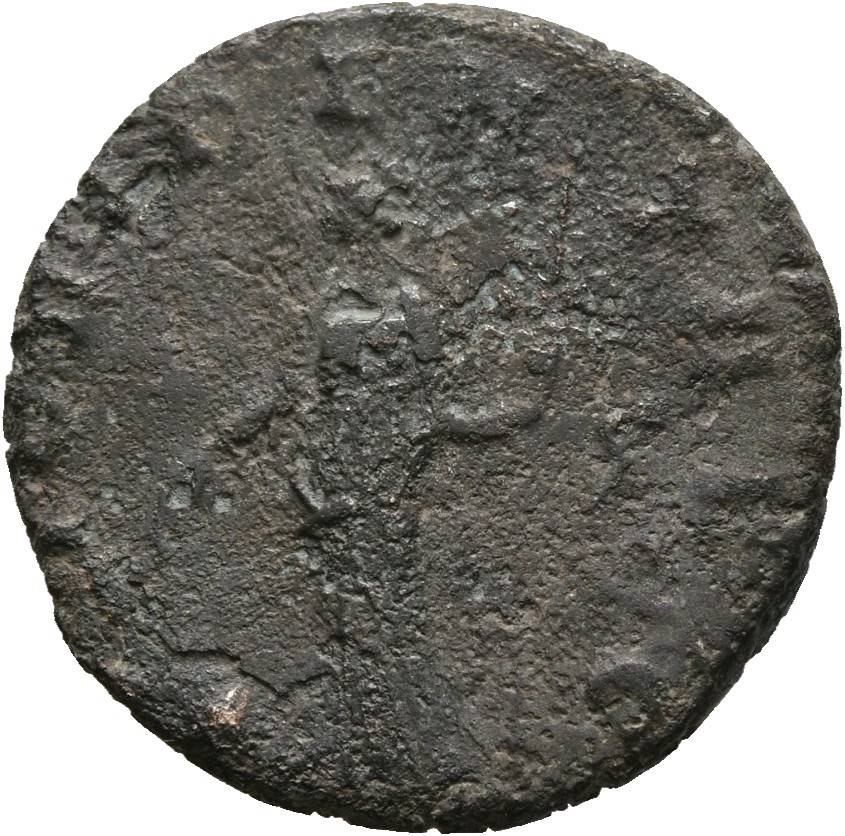 RIC V Quintillus 29 Quintillus reverse — Providentia, draped, standing left, holding baton in right hand and sceptre in le...