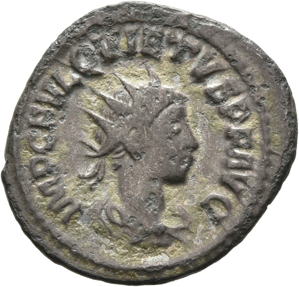 RIC V Quietus 2 Quietus obverse, Bust of Quietus, radiate, draped, right, or bust of Quietus, radiate, draped, cuirassed, ...