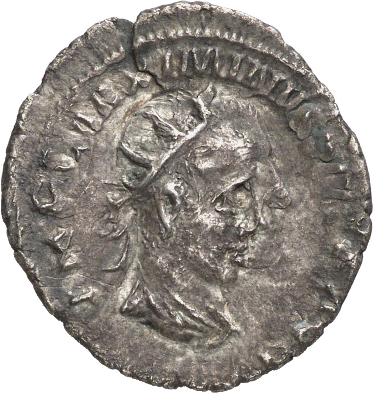 RIC V Regalianus 1 Regalianus obverse, Bust of Regalianus, radiate, draped, right