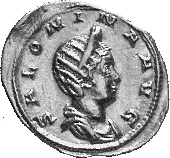 RIC V Salonina 1 Valerian obverse, Bust of Salonina, diademed, draped, right