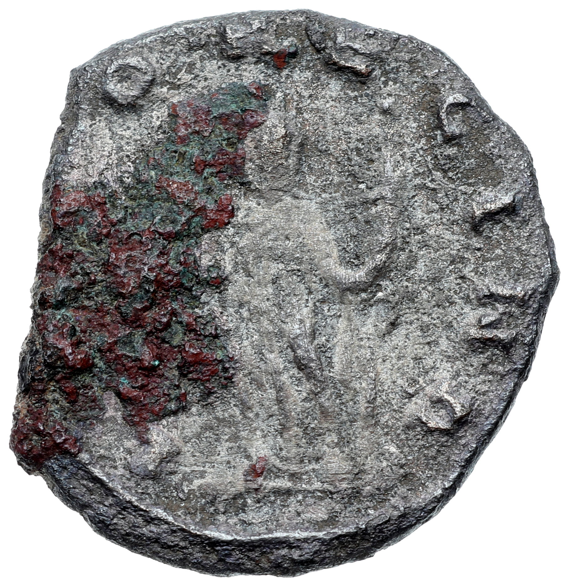 RIC V Salonina 29 Valerian reverse, Juno, draped, standing left, holding patera in right hand and sceptre in left hand