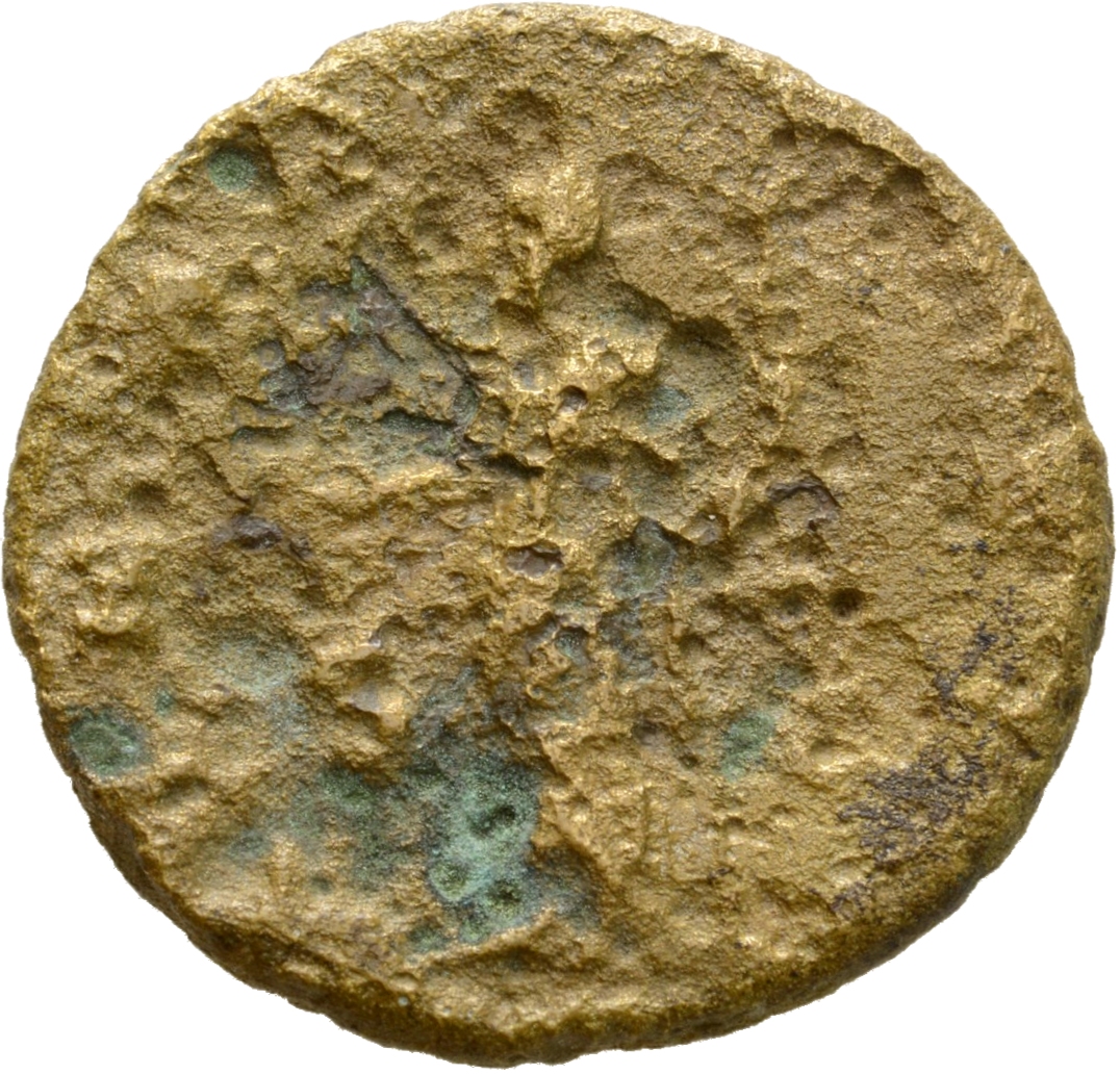RIC V Salonina 55 Valerian reverse, Venus, draped, standing left, holding apple in right hand and sceptre in left hand; at...