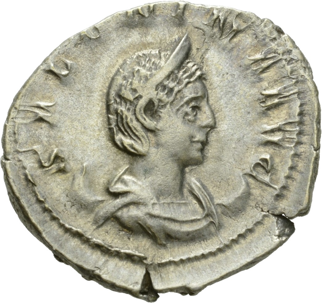 RIC V Salonina 7 Valerian obverse, Bust of Salonina, diademed, draped, on crescent, right