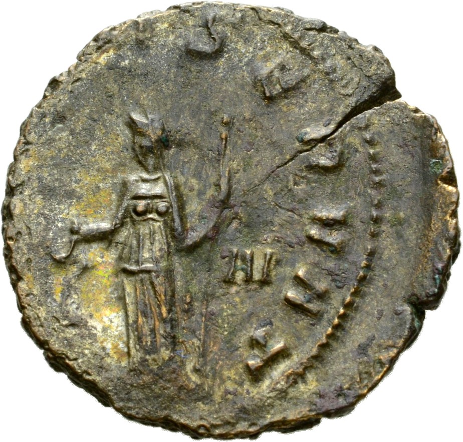 RIC V Salonina (2) 11 Gallienus reverse, Juno, draped, standing left, holding patera in right hand and sceptre in left han...