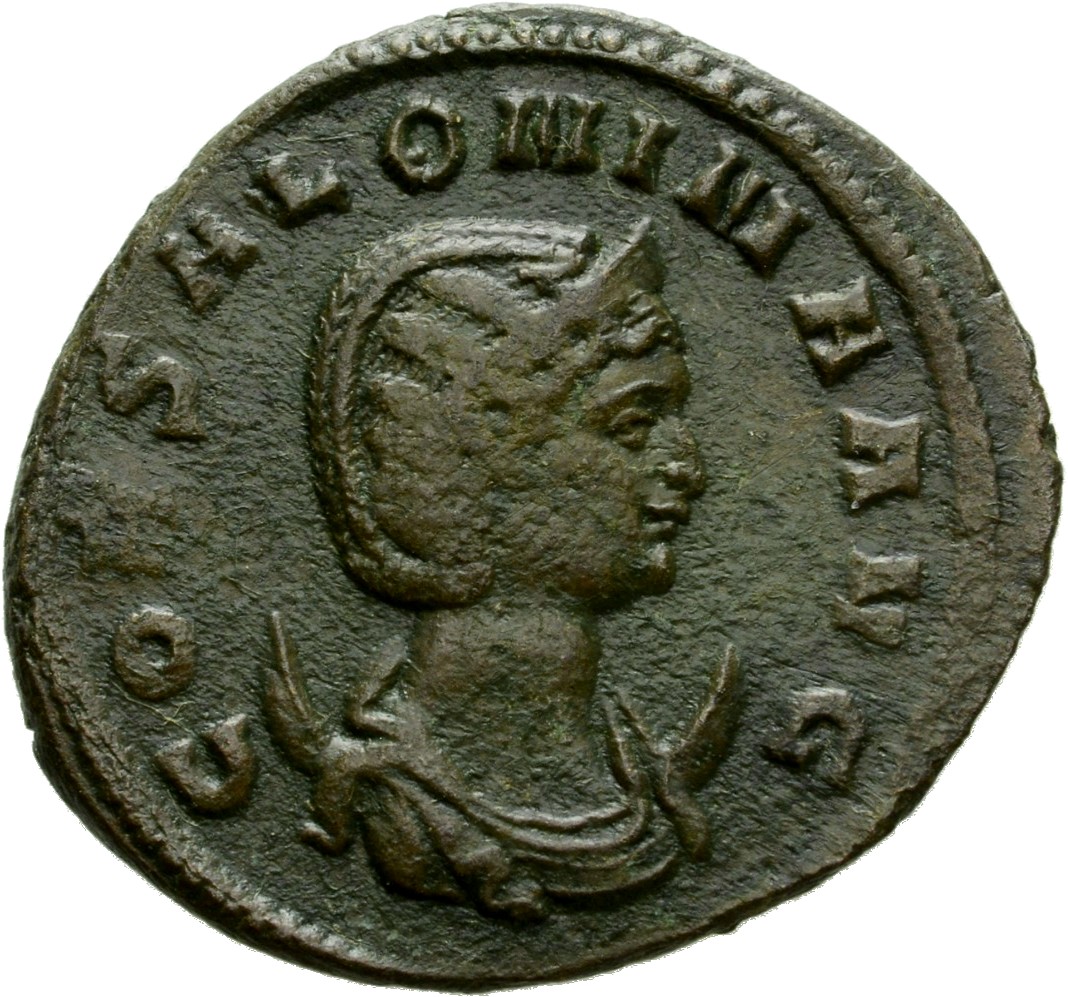 RIC V Salonina (2) 16 Gallienus obverse, Bust of Salonina, diademed, draped, right, on crescent