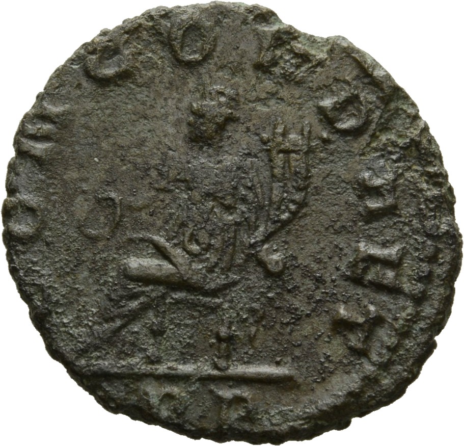 RIC V Salonina (2) 2 Gallienus reverse, Concordia, draped, seated left, holding patera in right hand and cornucopiae in le...