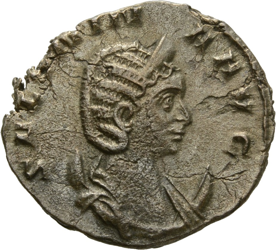 RIC V Salonina (2) 25 Gallienus obverse, Bust of Salonina, diademed, draped, right, on crescent