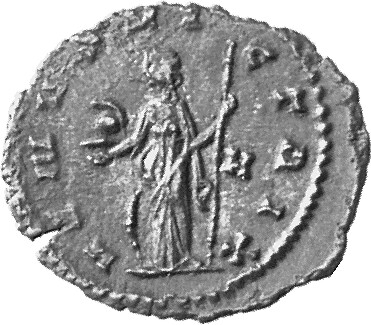 RIC V Salonina (2) 31 Gallienus reverse, Venus, draped, standing left with or without shield, holding helmet or apple in r...