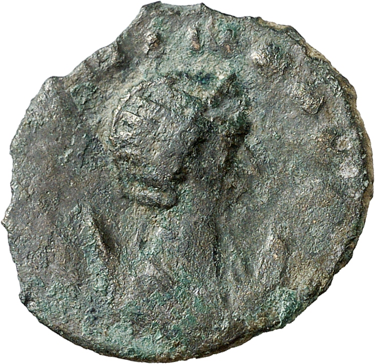 RIC V Salonina (2) 31 Gallienus obverse, Bust of Salonina, diademed, draped, right, on crescent