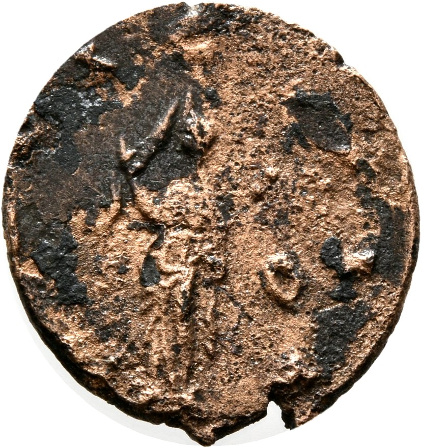 RIC V Salonina (2) 49 Gallienus reverse, Juno, draped, standing left, holding patera in right hand and sceptre in left hand