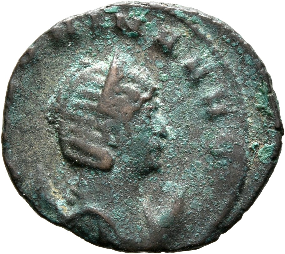 RIC V Salonina (2) 58 Gallienus obverse, Bust of Salonina, diademed, draped, right, on crescent
