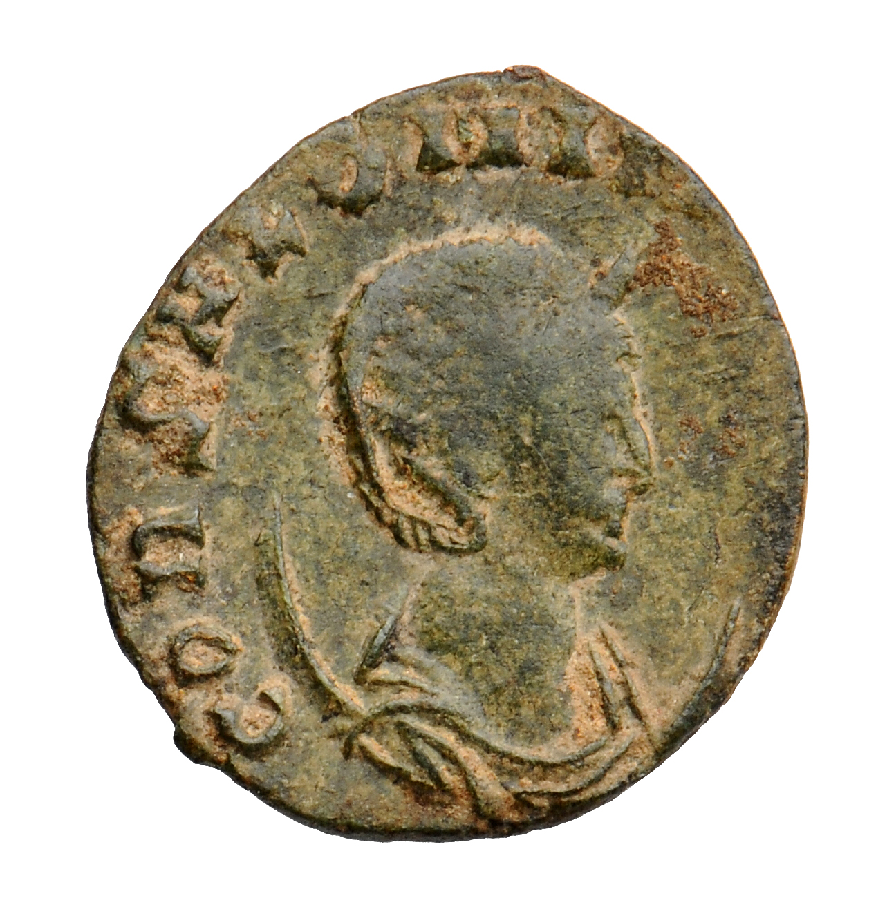 RIC V Salonina (2) 5A Gallienus obverse, Bust of Salonina, diademed, draped, right, on crescent