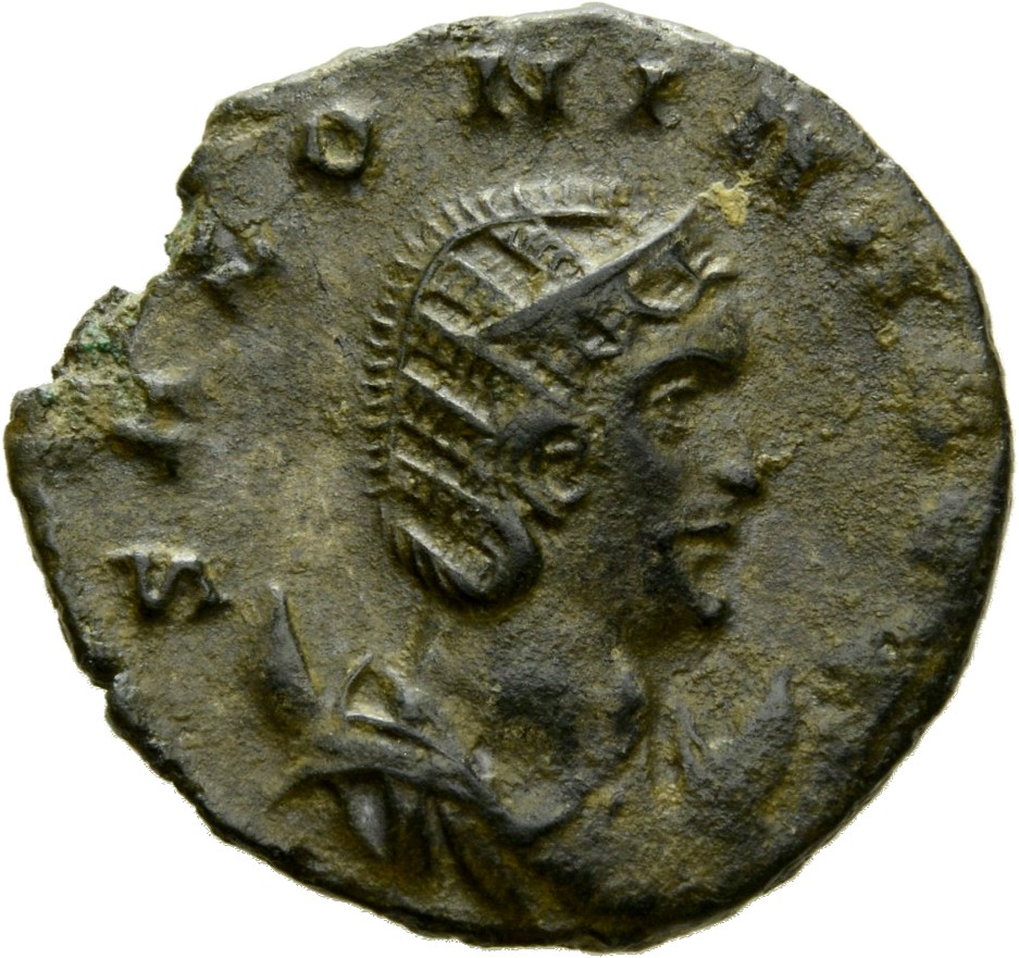 RIC V Salonina (2) 79 Gallienus obverse, Bust of Salonina, diademed, draped, right, on crescent