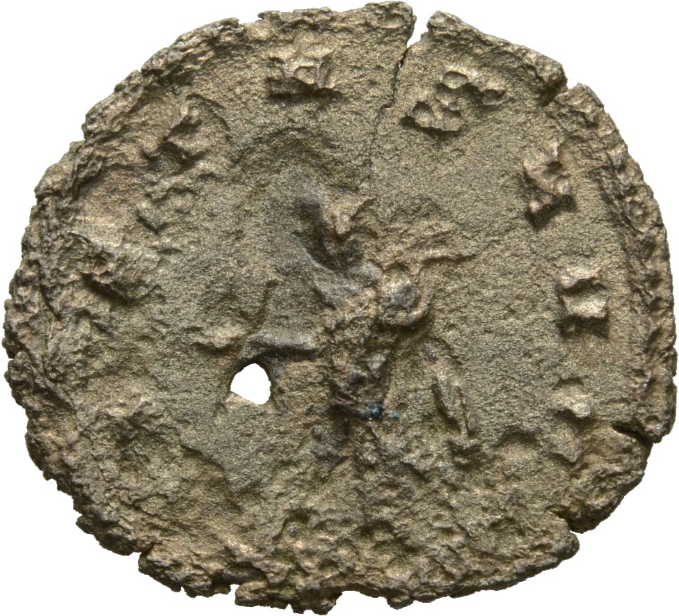 RIC V Salonina (2) 79 Gallienus reverse, Pietas, draped, standing left, sacrificing at altar