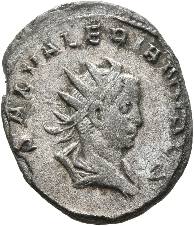 RIC V Saloninus 11 Valerian obverse, Bust of Saloninus, radiate, draped, right