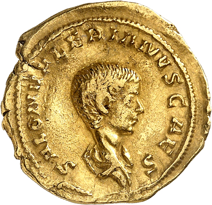 RIC V Saloninus 20 Valerian obverse, Bust of Saloninus, head bare, draped, right