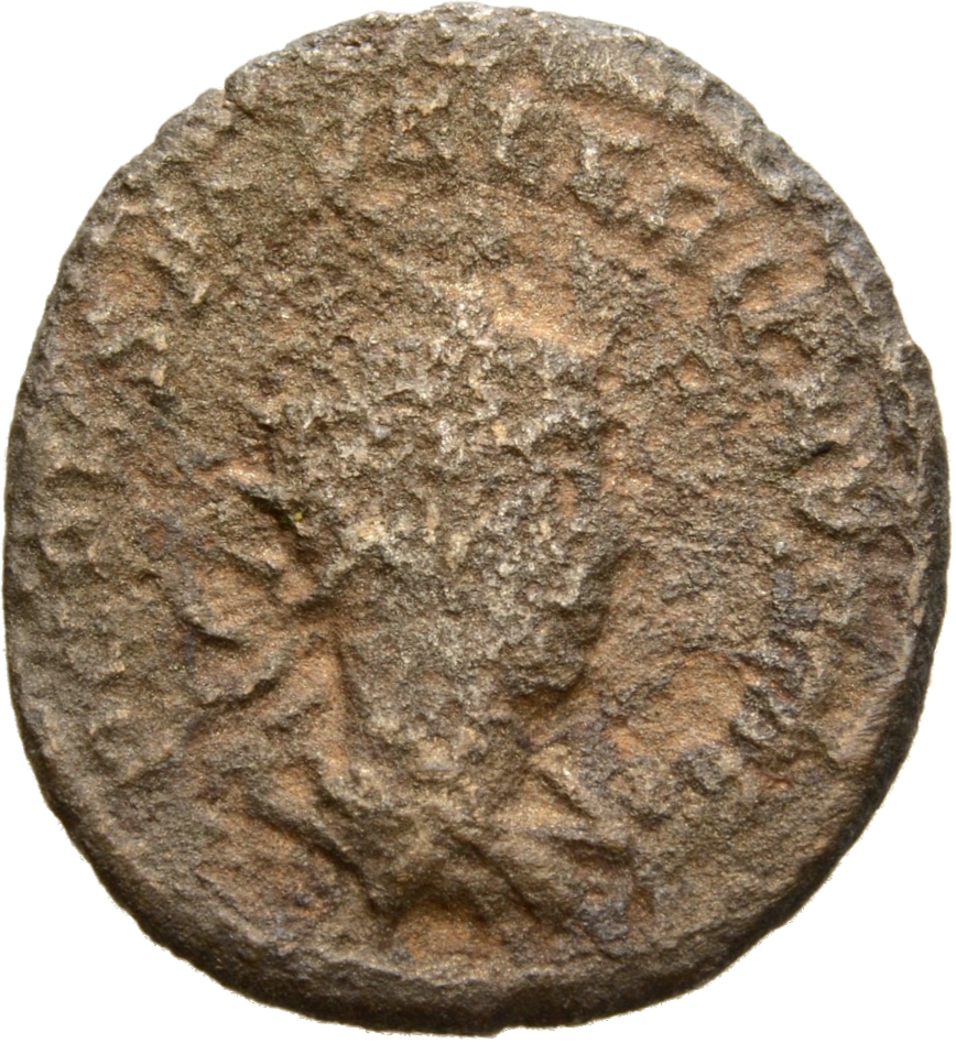 RIC V Saloninus 35 Valerian obverse, Bust of Saloninus, radiate, draped, right