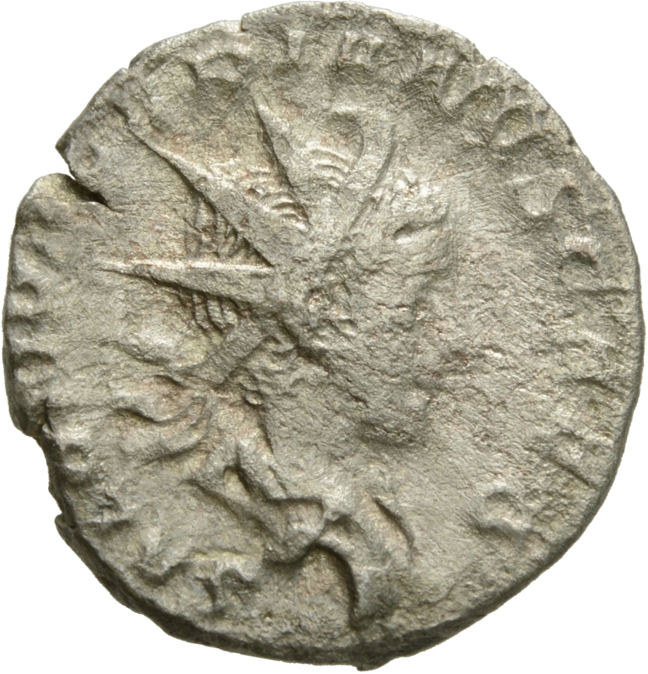 RIC V Saloninus 9 Valerian obverse, Bust of Saloninus, radiate, draped, right