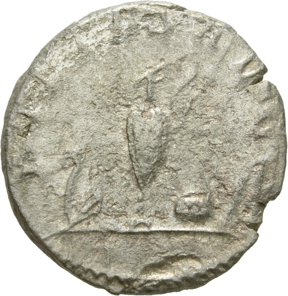 RIC V Saloninus 9 Valerian reverse, Sacrificial implements