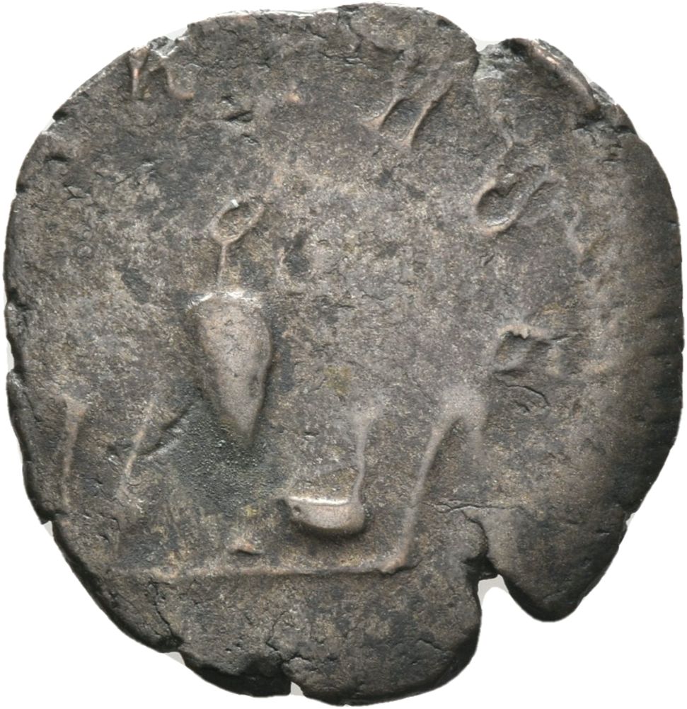 RIC V Saloninus 9 Valerian reverse, Sacrificial implements