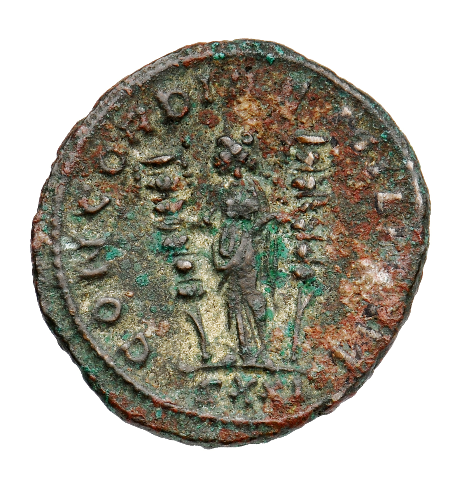 RIC V Severina 13 Aurelian reverse, Concordia, draped, standing left, holding ensign in each hand