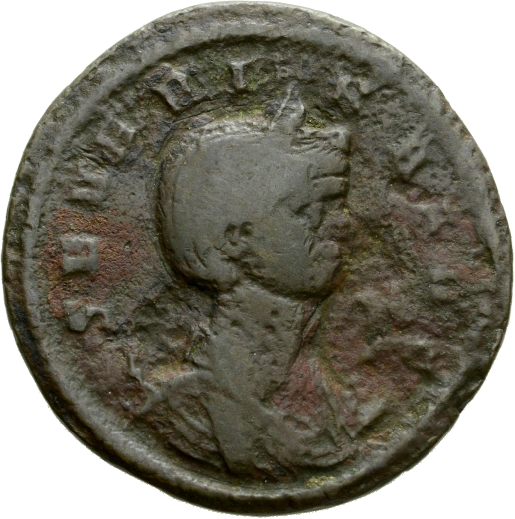 RIC V Severina 9 Aurelian obverse, Bust of Severina, diademed, draped, on crescent, right