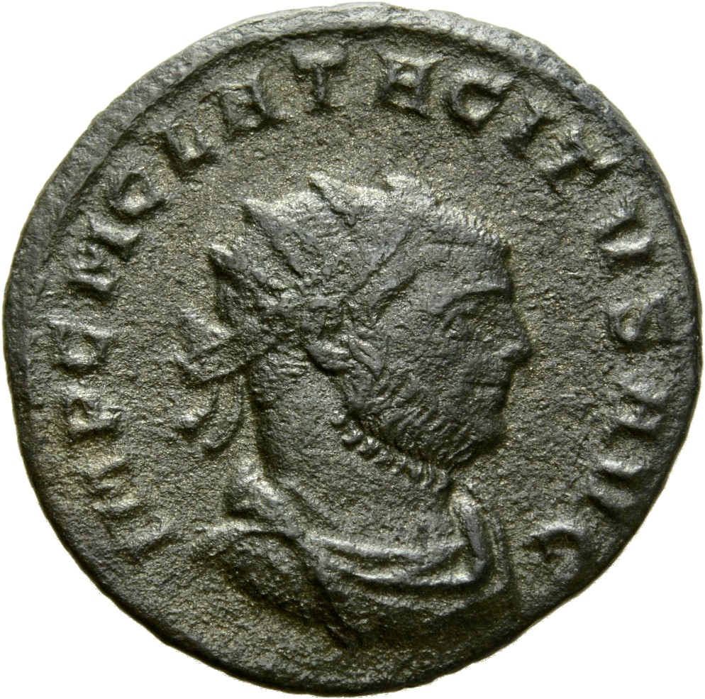RIC V Tacitus 28 Tacitus obverse, Bust of Tacitus, radiate, draped, cuirassed, right