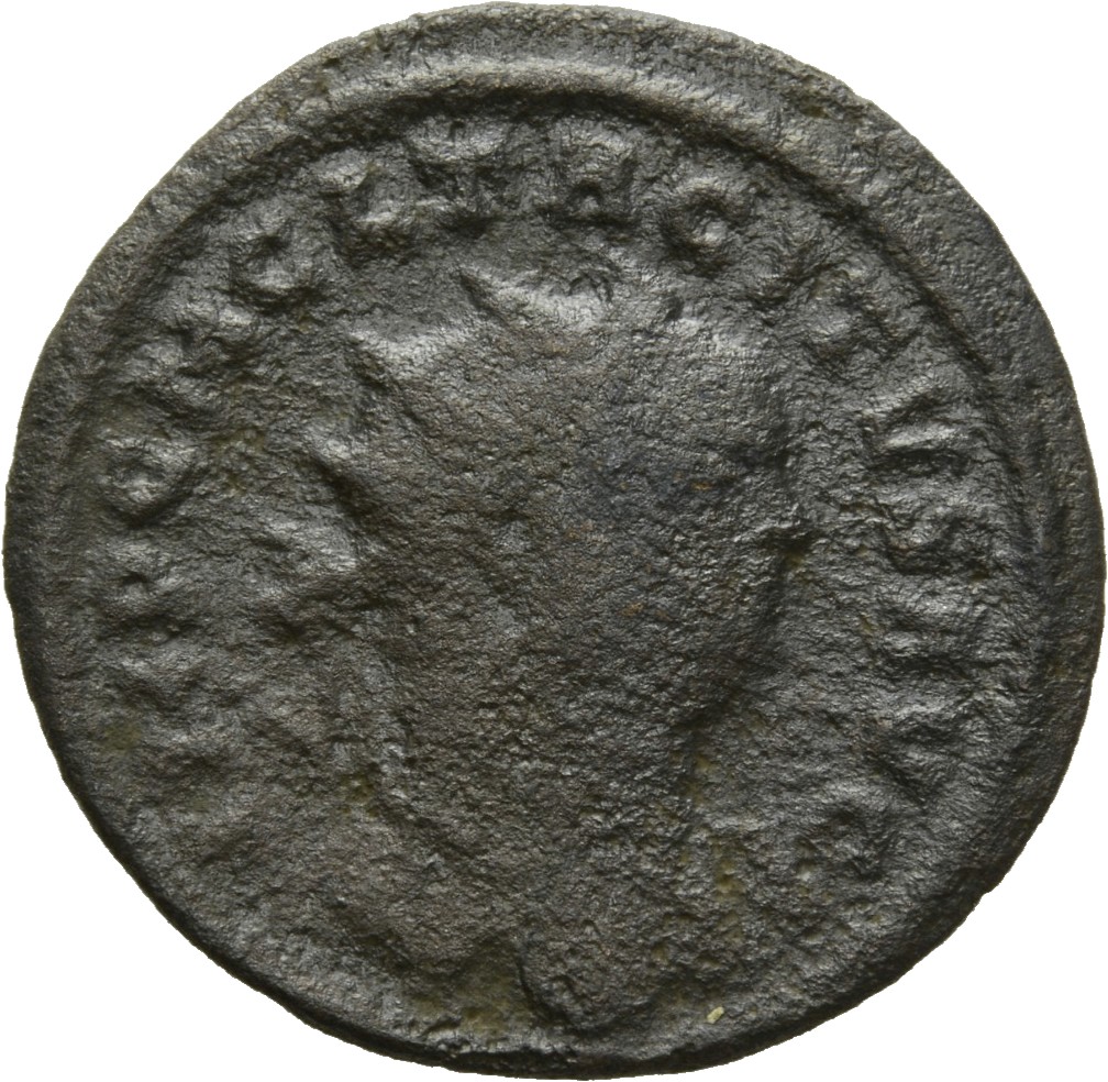 RIC V Tacitus 87 Tacitus obverse, Bust of Tacitus, radiate, draped, cuirassed, right or head of Tacitus, radiate, right