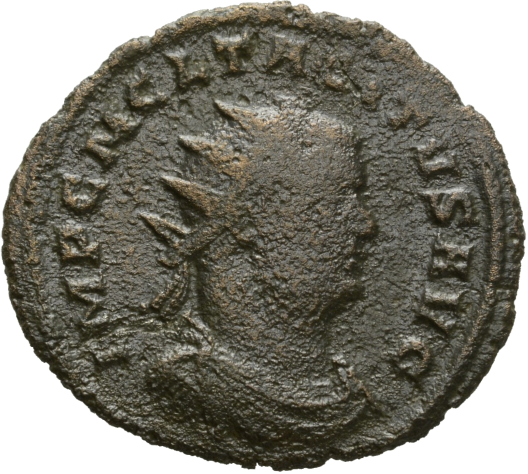 RIC V Tacitus 89 Tacitus obverse, Bust of Tacitus, radiate, draped, right or bust of Tacitus, radiate, draped, cuirassed, ...
