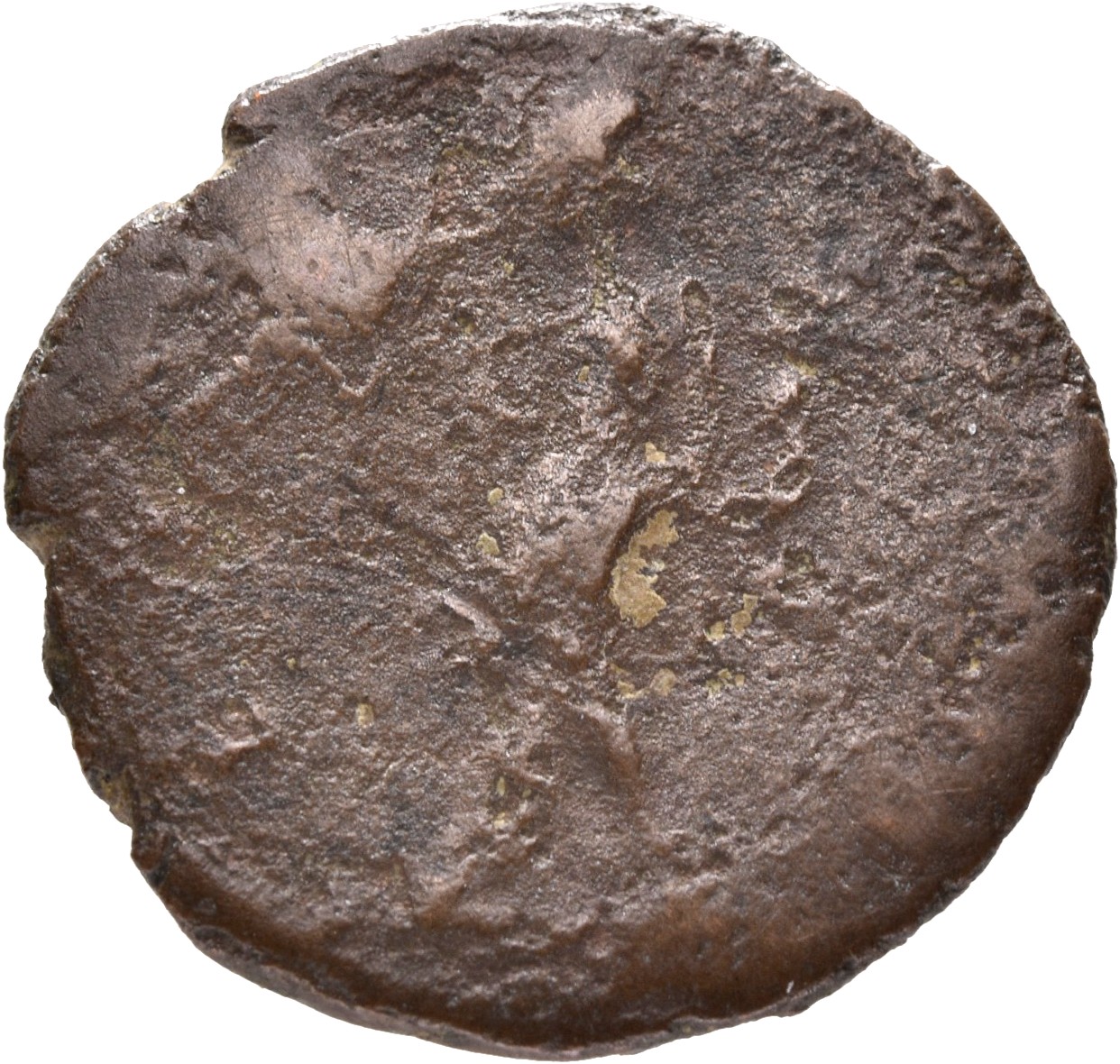 RIC V Tetricus I 126 Tetricus I reverse, Salus, draped, standing left, feeding snake rising from altar with right hand and...