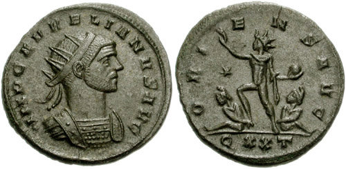 RIC V Tetricus I 151 Tetricus I obverse, Bust of Tetricus I, radiate, draped, right