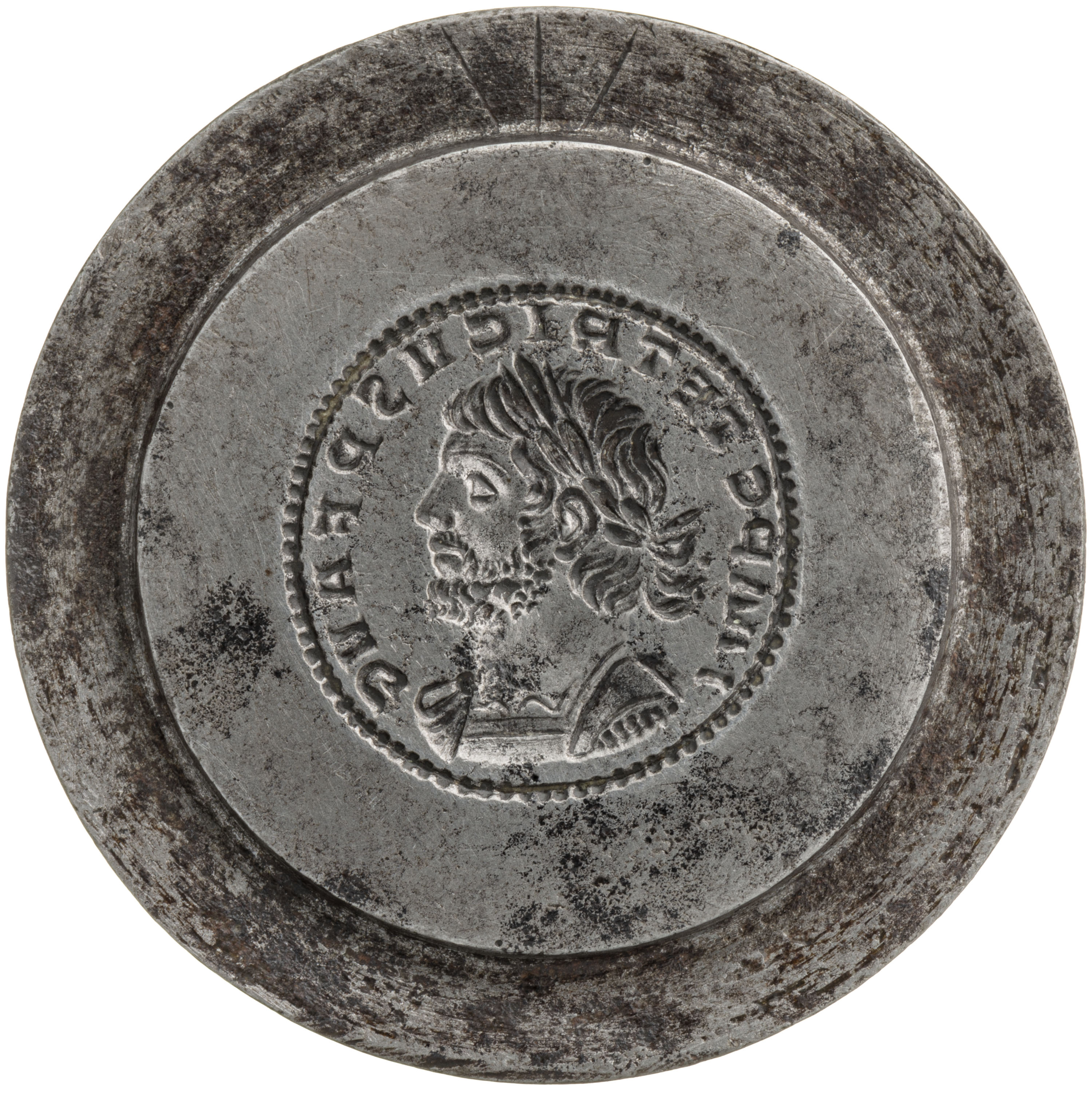 RIC V Tetricus I 2 Tetricus I obverse — Bust of Tetricus I, laureate, draped, cuirassed, right, or bust of Tetricus I, lau...