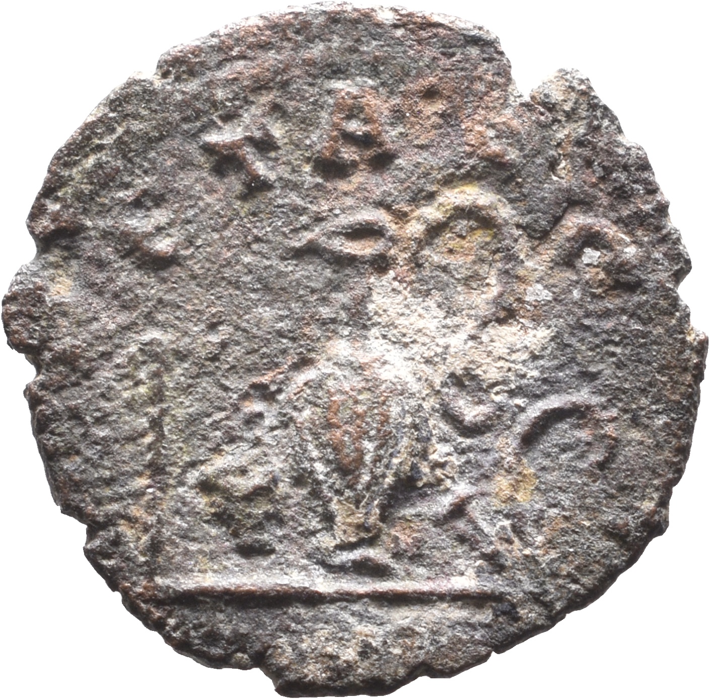 RIC V Tetricus I 254 Tetricus I reverse, Pontifical implements