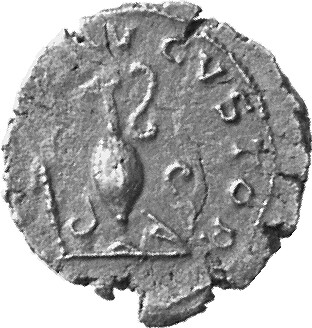 RIC V Tetricus I 258 Tetricus I reverse, Pontifical implements